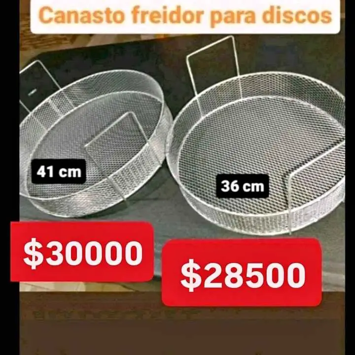 Canastos freidores para discos de arado
