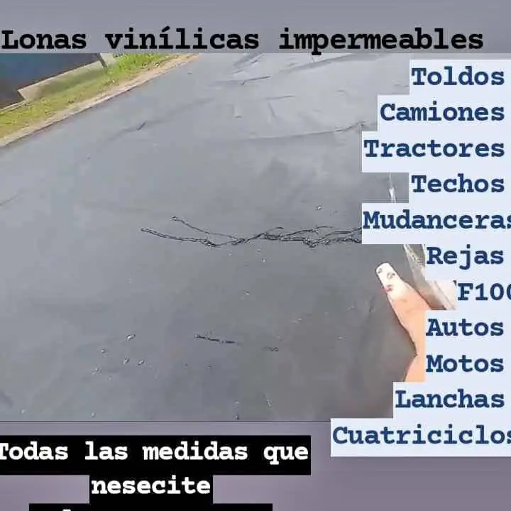 Lonas grusas vinilicas impermeables nuevas con ojales de metal