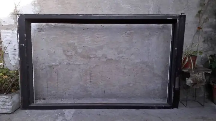 Ventana corrediza de chapa reforzada 2 x 1 m – completa