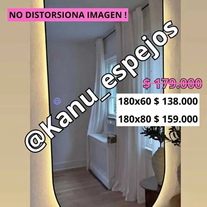 Espejo Arco Led Invertidos