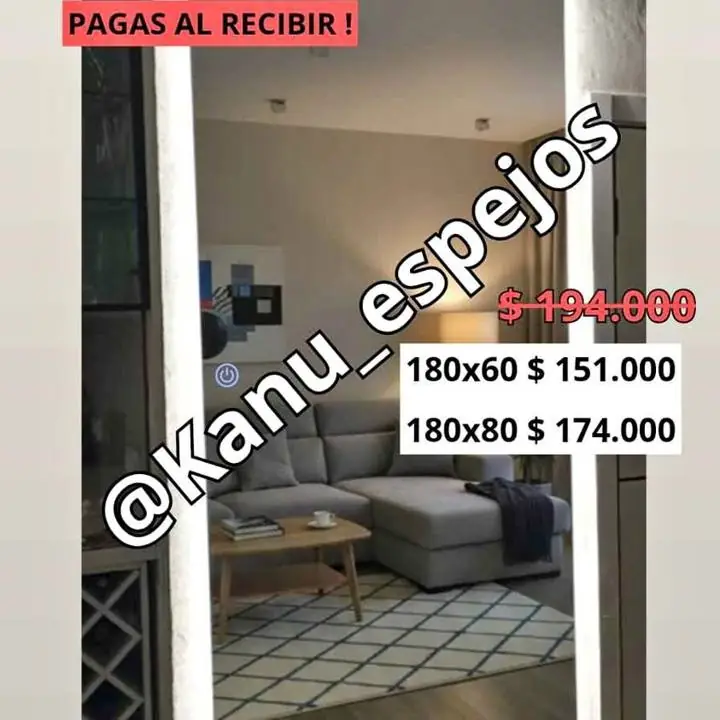 Espejo Sistema Touch Vestidor