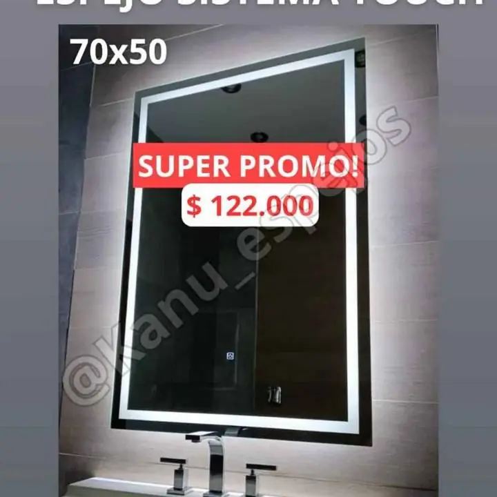 Espejo Sistema Touch PROMO Esmerilado