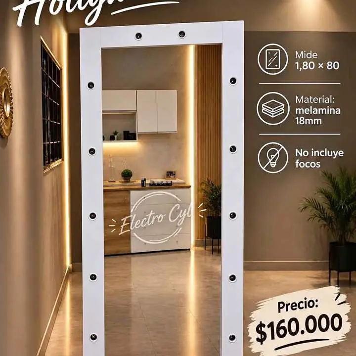 Espejo Vestidor Hollywood