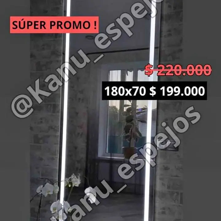 Espejo Vestidor Touch PROMO Últimas 2 unidades