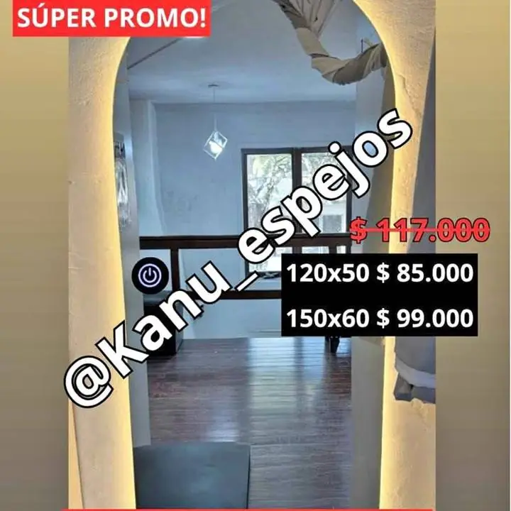 Espejo Led Sistema Touch PROMO