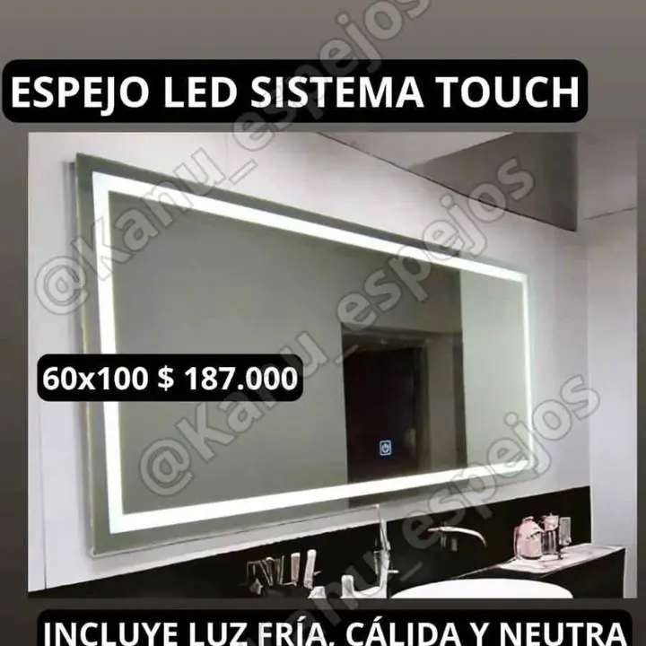 Espejos Led sistema Touch