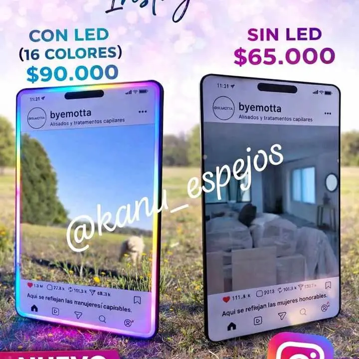 Espejo Instagram Nuevo modelo ya disponible