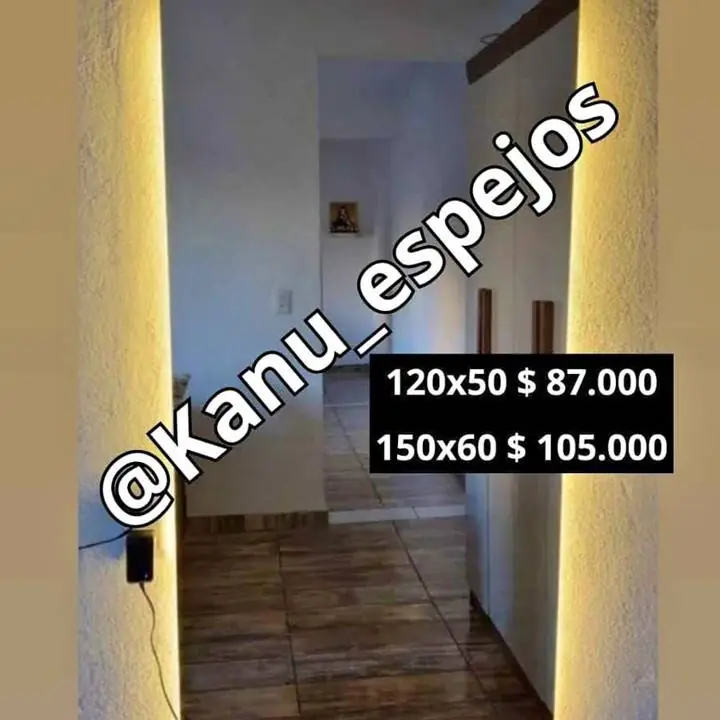 Espejo Rectangular Led super promoo