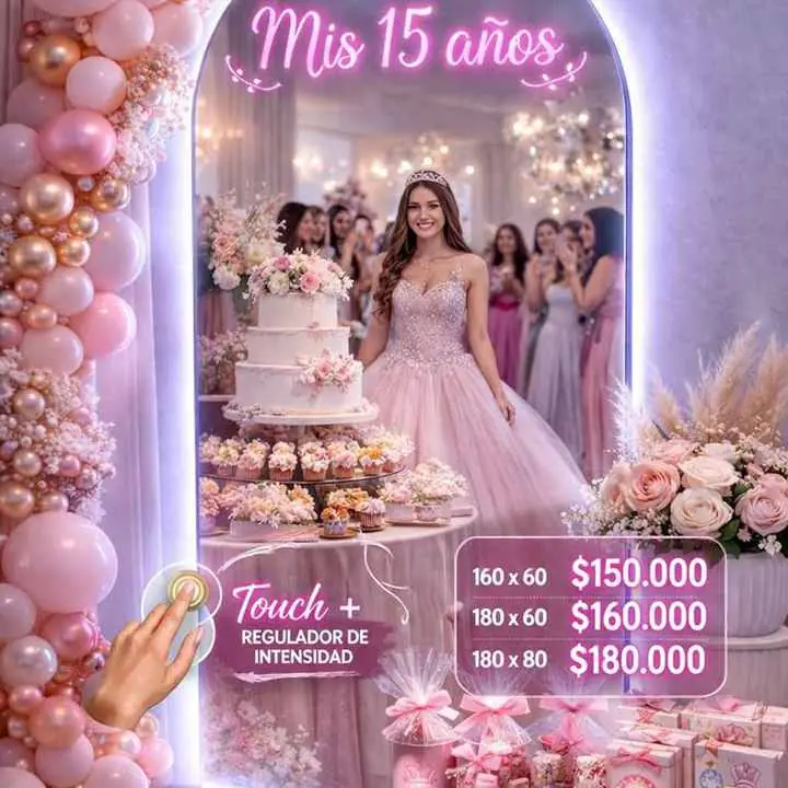 Espejo Arco Touch Espejo Totalmente Personalizado a tu justo