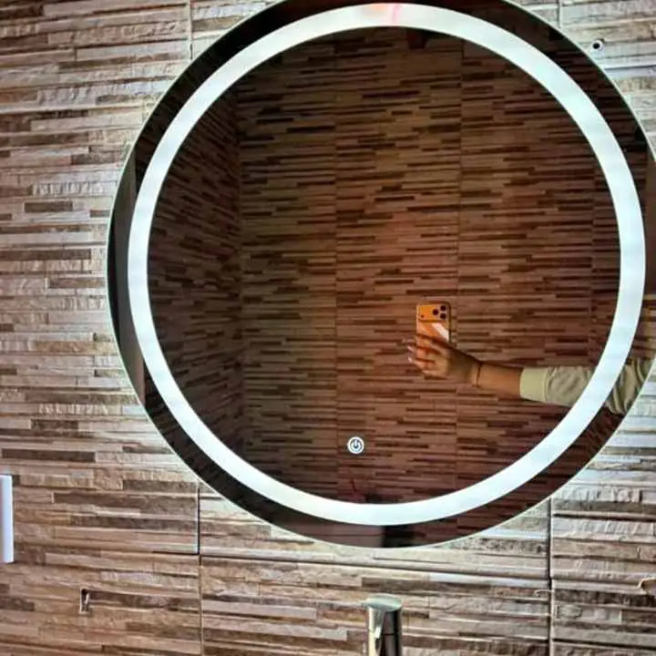 Espejo Circular Touch Esmerilado
