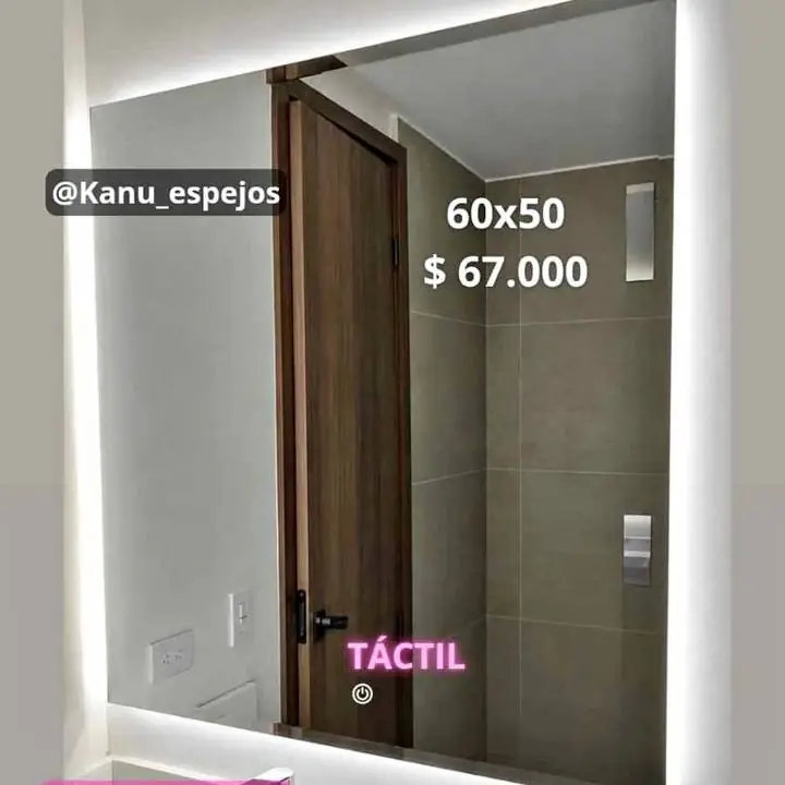 Espejo Rectangular Touch simple