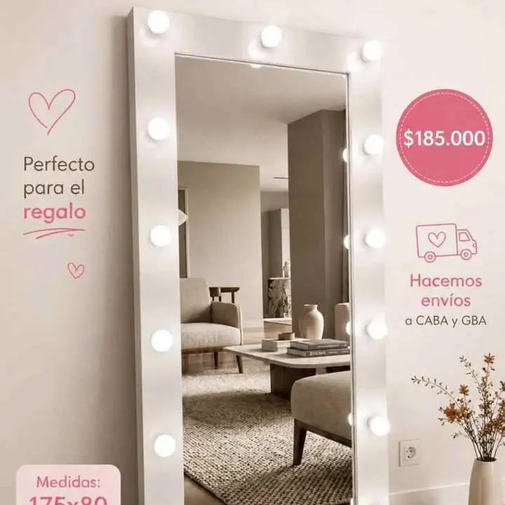 Espejo Vestidor Hollywood