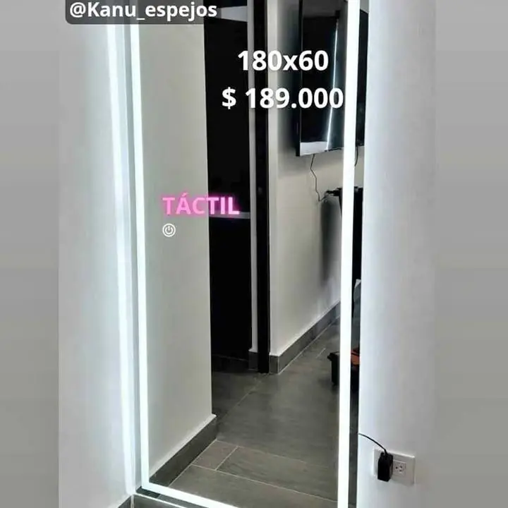 Espejo Vestidor Touch Esmerilado