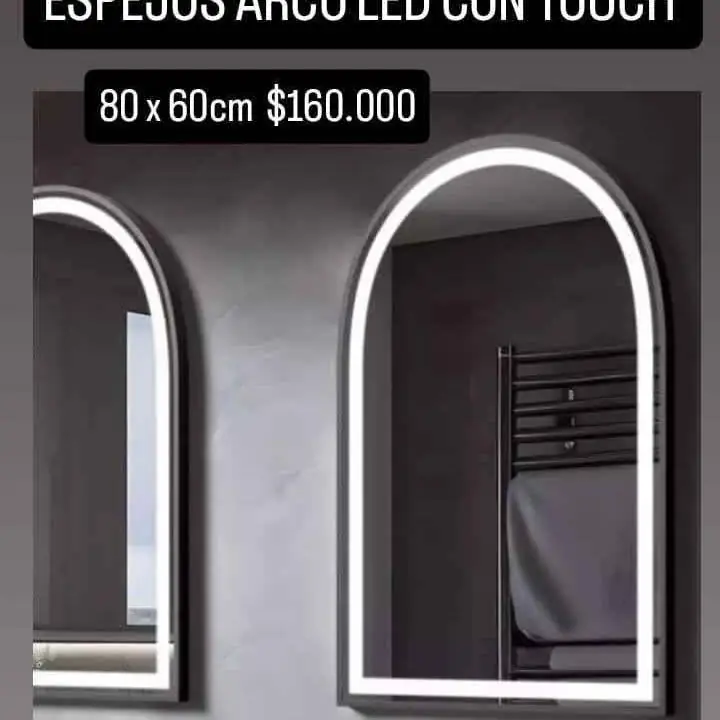 Espejo Arco Led con Touch