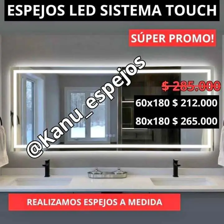 Espejo Touch Ideal para baños