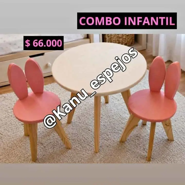 Combo Infantil Mesa + sillitas