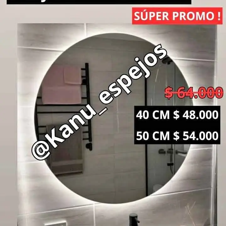 Espejo Circular Led super promoo
