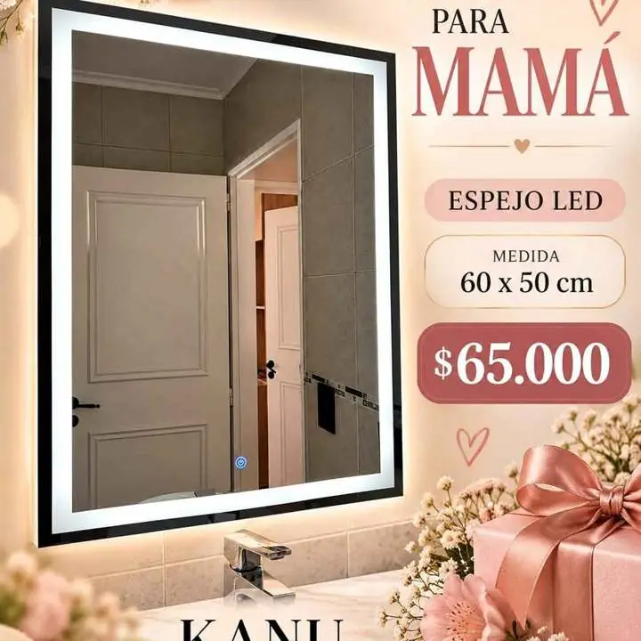 Espejo Touch Esmerilado Especial Dia de la Madre