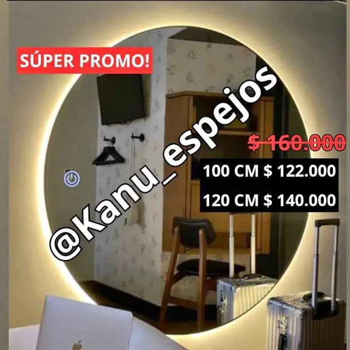 Espejo Circular Touch Simple