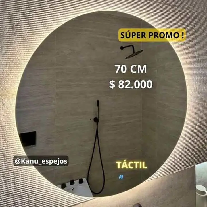 Espejo Circular Touch Simple