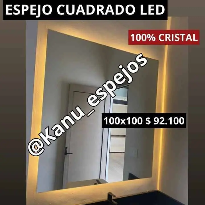 Espejo Cuadrado Led