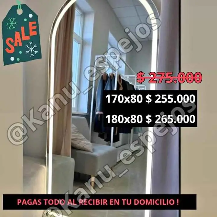 Espejo Arco Touch Esmerilado