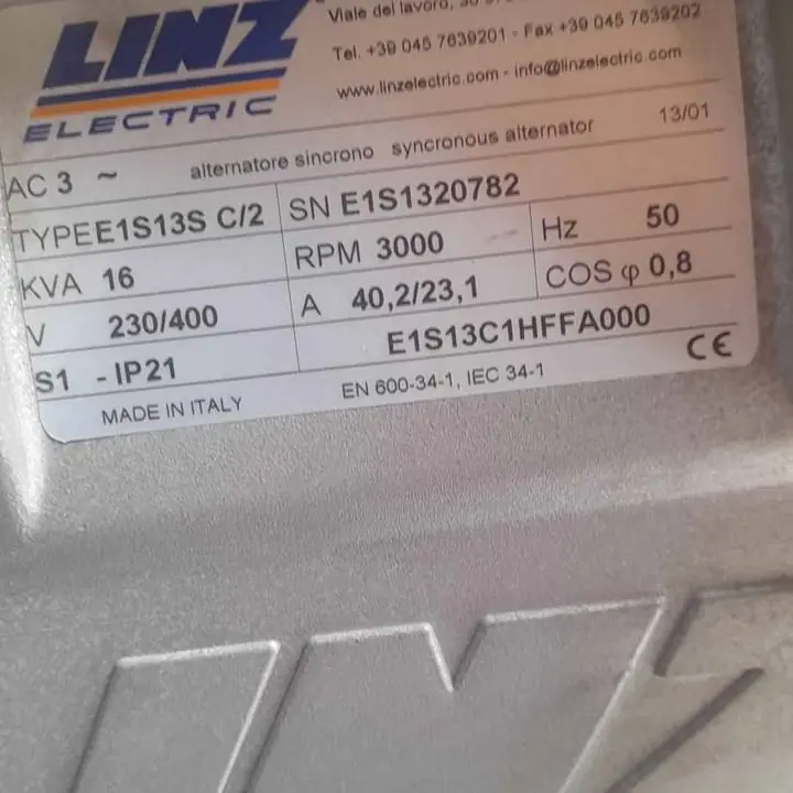 Generador LINZ con motor Gx690 honda japonés 380 /220 v