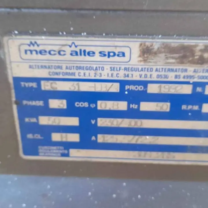 Grupo electrógeno 40 kva mwm trifasico diésel
