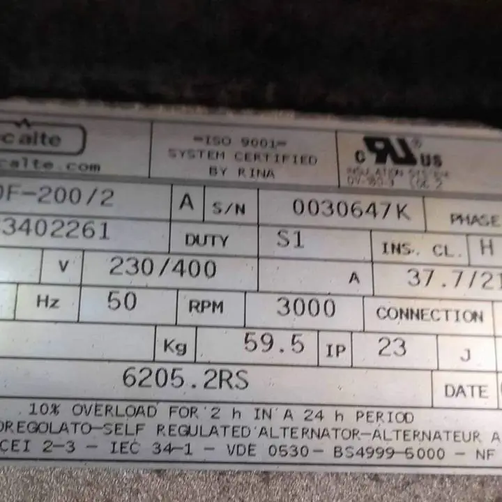Grupo electrógeno 15 kva trifasico, motor japonés