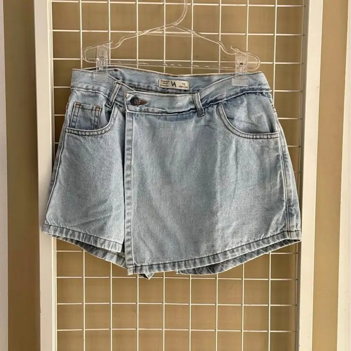 Short pollera y pollera de jean niña
