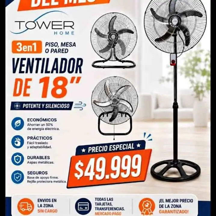 Ventiladores tower 3 en 1 # 18' whatsapp