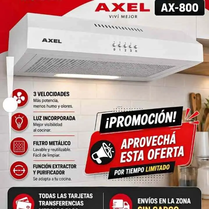 Purificador de cocina axel AX800 # whatsapp
