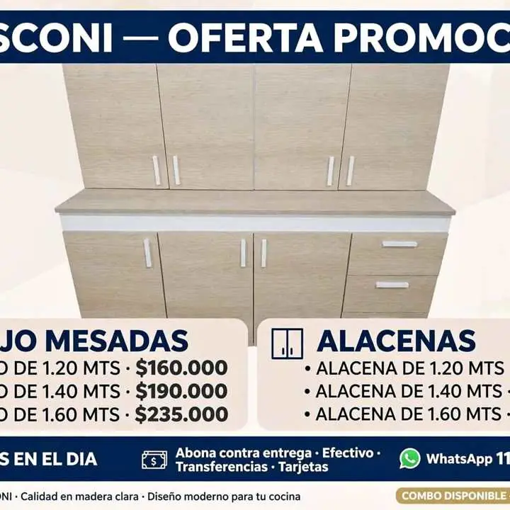 Bajo mesada y alacenas # combo # mosconi