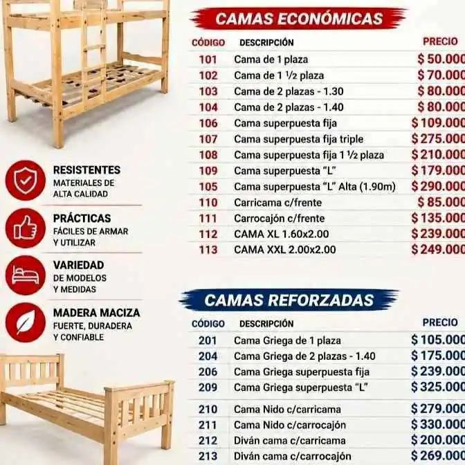 CAMA 1 PLAZA # PINO # Realice Su PEDIDO # WhatsApp
