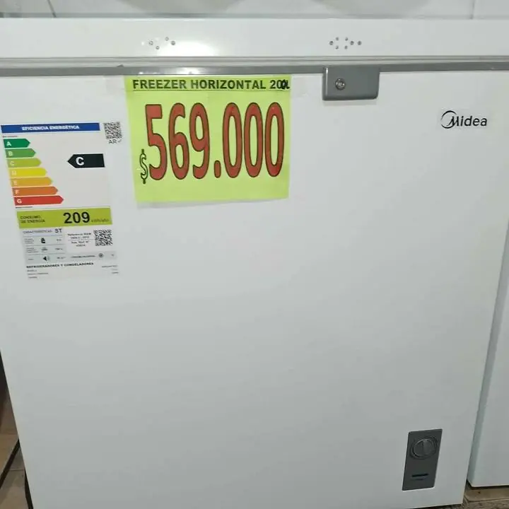 Freezer midea horizontal 200 lts # bajo consumo