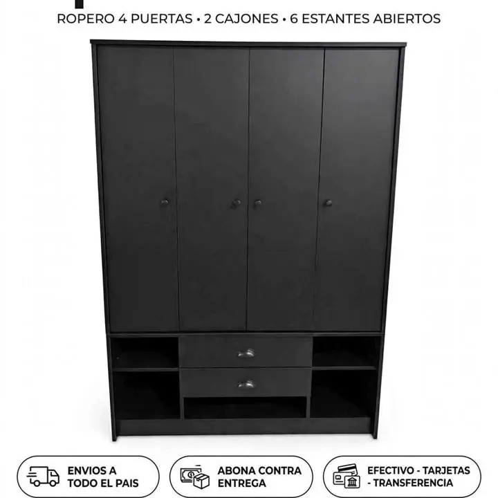 Armario 4 PUERTAS Centro Estant ##