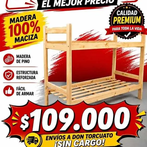 Cama pino superpuesta # envíos en el día # whatsapp 1140+767633