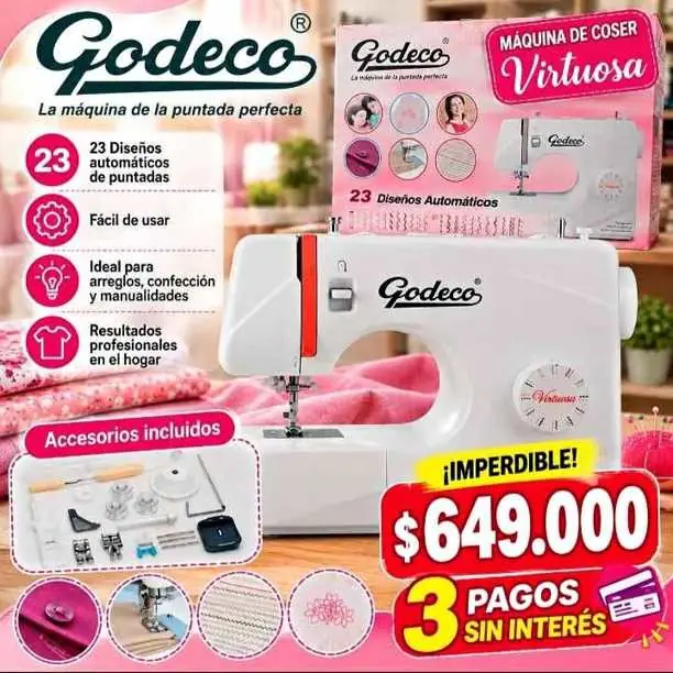 Máquina de Coser # godeco virtuosa # oferta promocion whatsapp