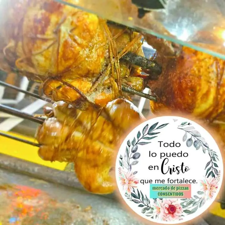 Pollo al spiedo los mejores de la zona 20.000$ con guarnición 17.000$ solo Cel