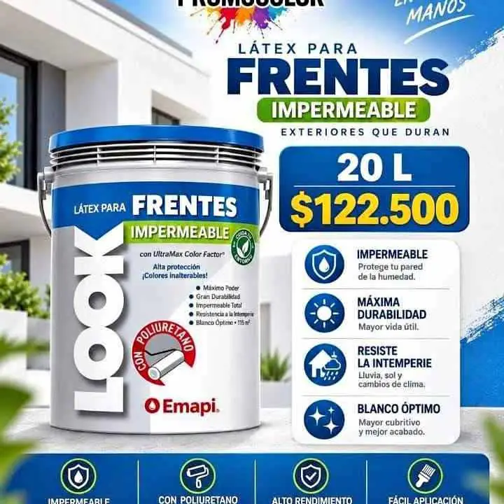 Látex para frente impermeable