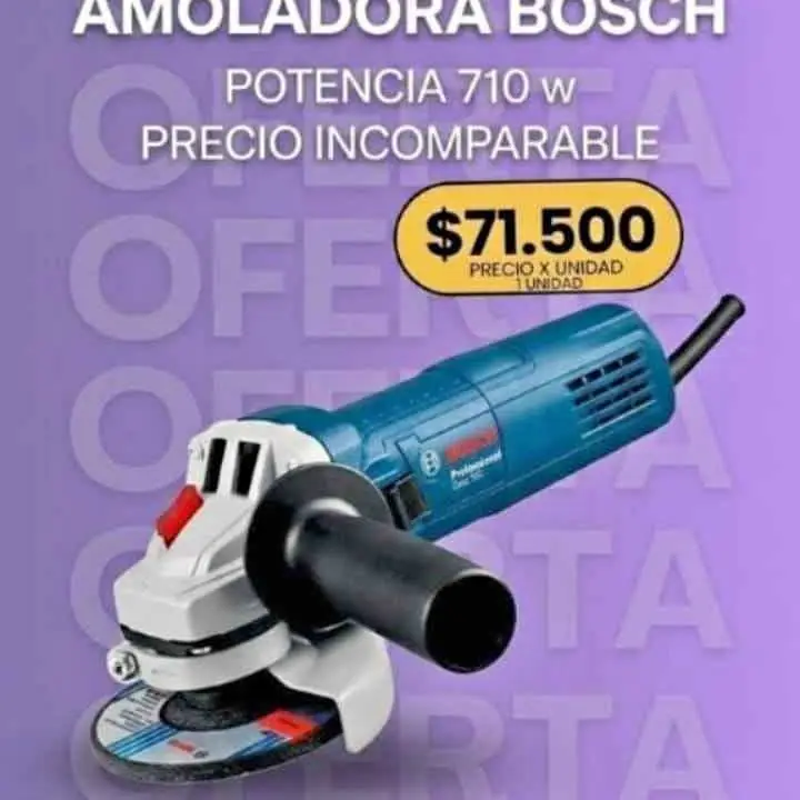 Amoladora Bosch de 710w