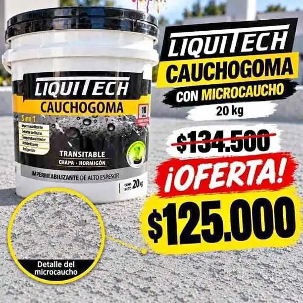 Membrana liquitech gris de 20kg