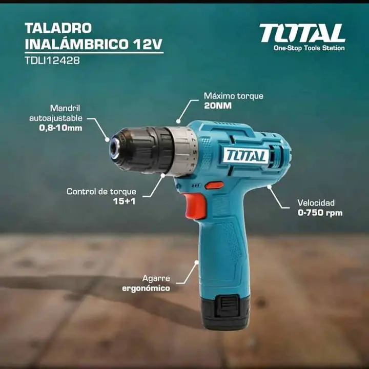 Taladro atornillador inalambrico 12v