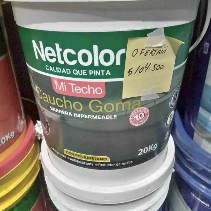 Membrana netcolor con caucho gris