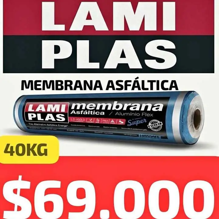 Membrana en rollos lamiplas de 40kg 4mm