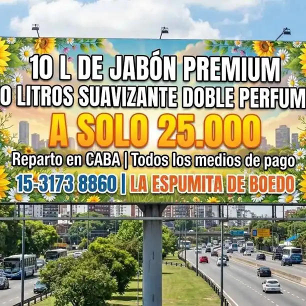 Suavizante Downy doble perfume jabón premium 10 litros de cada reparto en caba