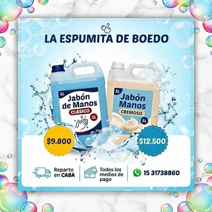 De manos clásico bidón de 5 litros reparte un caba