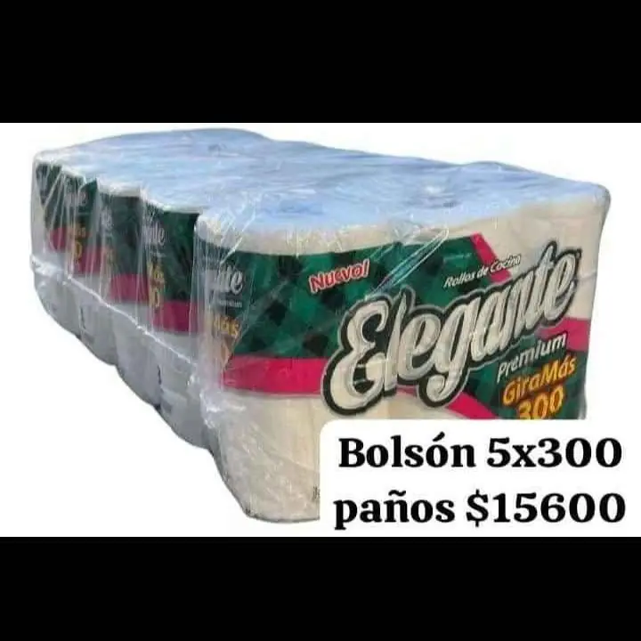 Rollo de cocina elegante 5 x 300 paños entrega CABA sin costo