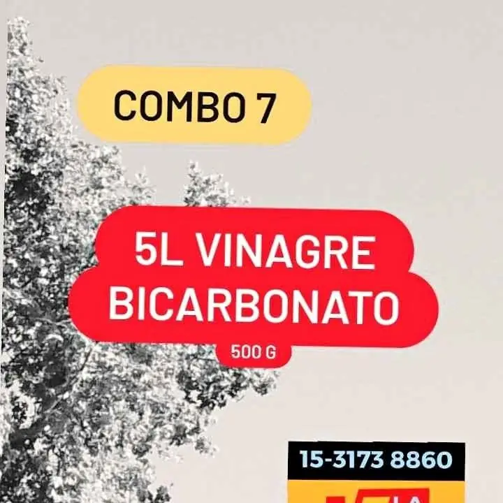 Vinagre combo bicarbonato reparto en CABA