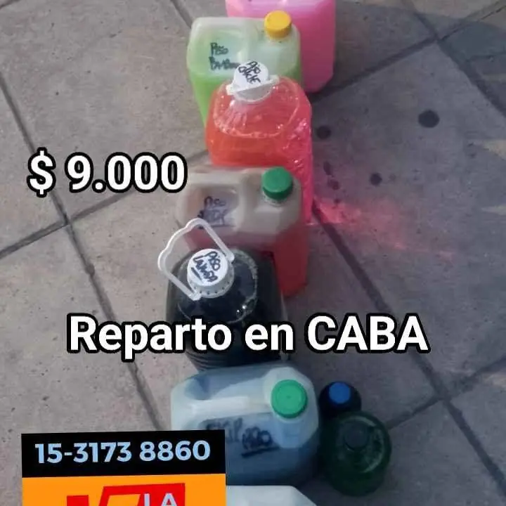 Desodorante de piso 15 litros reparto en CABA